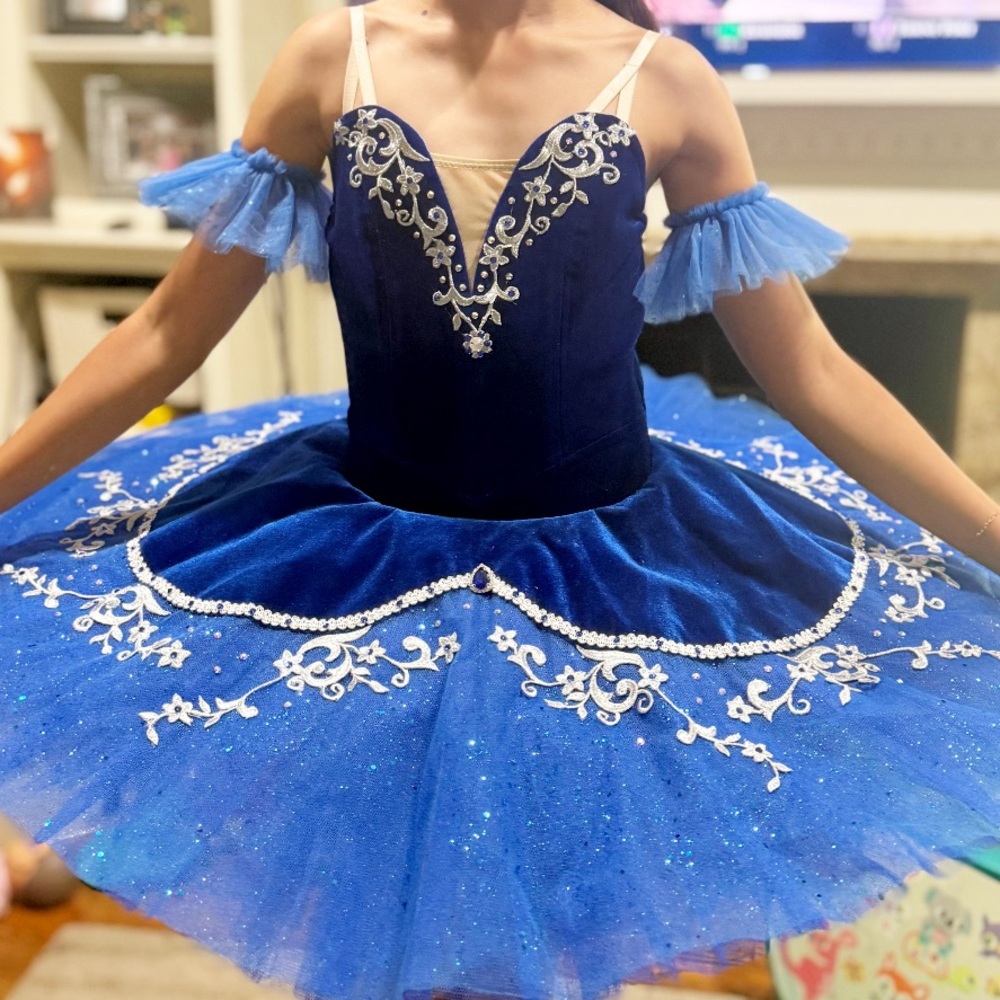 Blue Kids Ballet Costume made by order